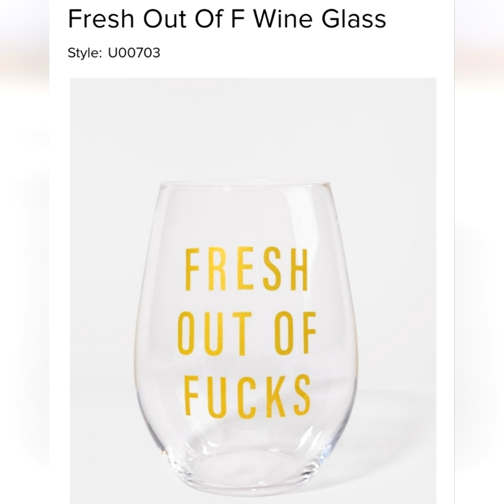 NWT Wine Glass